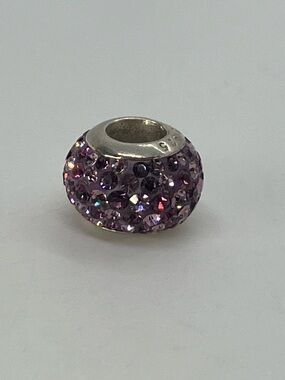 MHJ 925 Sterling Silver Purple Cz Crystal Glitter Charm Michael Hill Jewellers